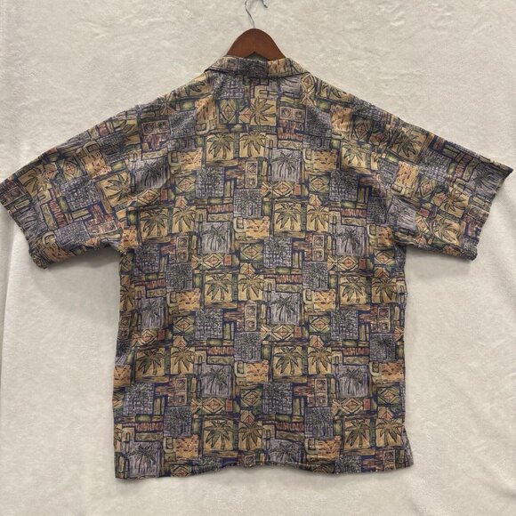 Vtg Tori Richard Hawaiian Shirt Cotton Lawn Mens Size 2XL Palm Tree Made in USA - Picture 6 of 7